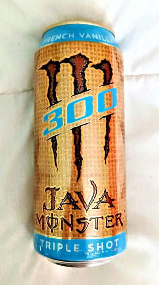 (1) FULL CAN - MONSTER ~ JAVA 300 - TRIPLE SHOT - FRENCH VANILLA