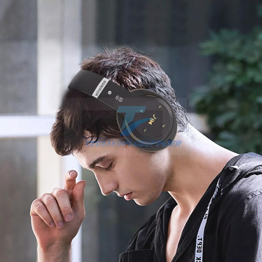 Wireless Headphones Bluetooth Noise Cancelling Stereo Earphones Over Ear Headset