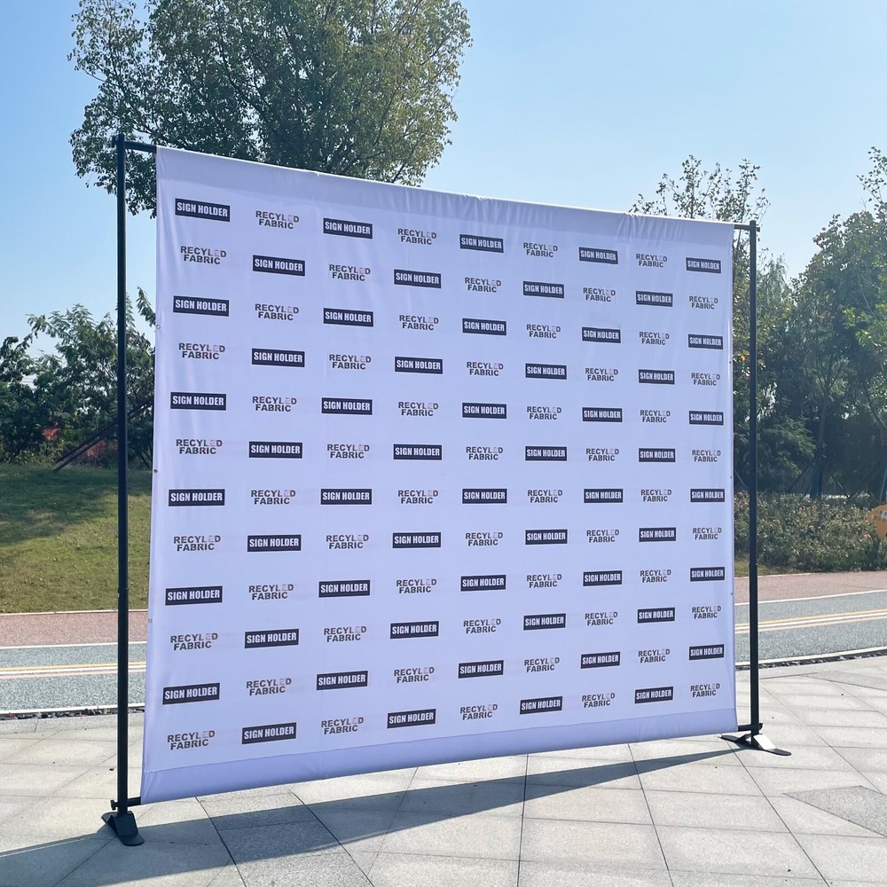 8'x10' HEAVY-DUTY Telescopic Repeat Banner Backdrop Stand Adjustable