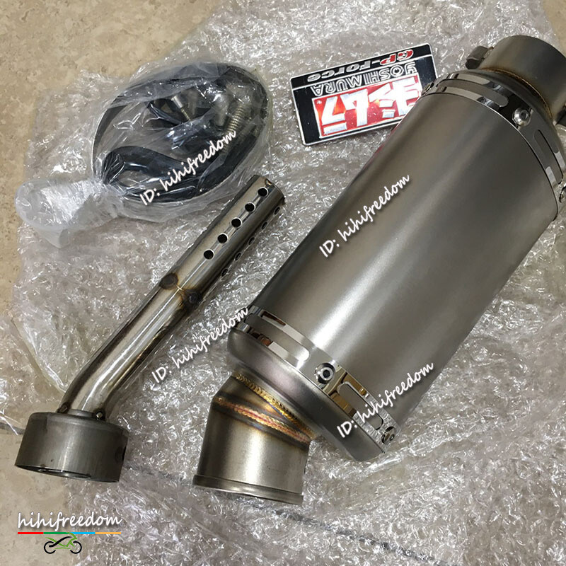 For CF-Moto ST125 Header Link Pipe Tips Muffler Motorcycle Exhaust System Escape