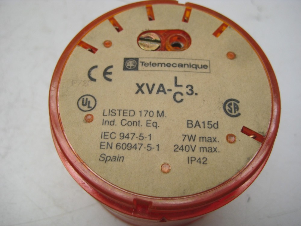 TELEMECANIQUE XVA-LC3 ORANGE STACK LIGHT UNMP