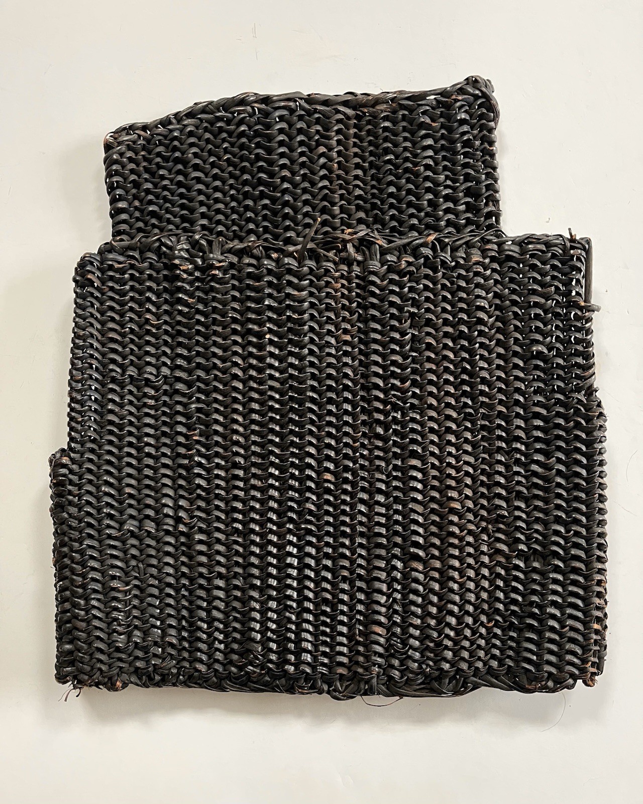 New Guinea Cuirass Armor Woven Rattan, sword, spear