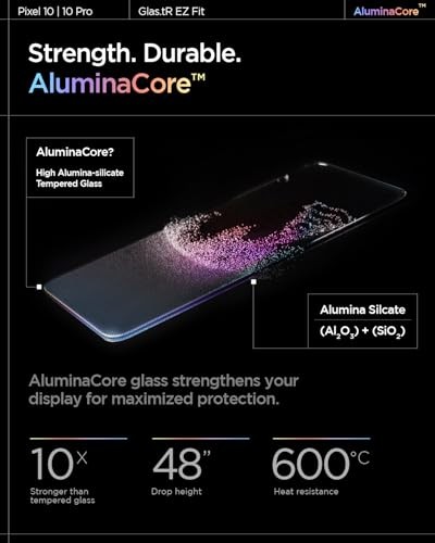 AluminaCore Tempered Glass Screen Pixel 10, Pixel 10 Pro, Pixel 9, Pixel 9 Pro