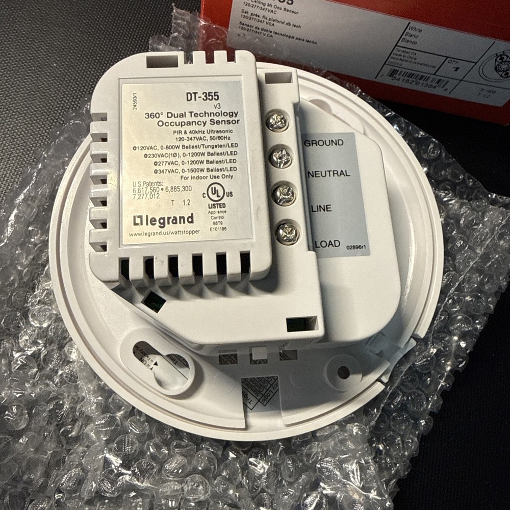 NEW Legrand Wattstopper DT-355 Dual Tech Occupancy Sensor ceiling mount