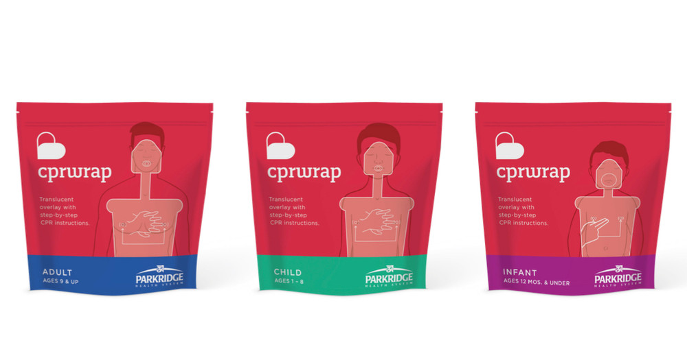 Child CPRWrap Kit Disposable Pediatric CPR Aid w/ Visual Instructions First Aide