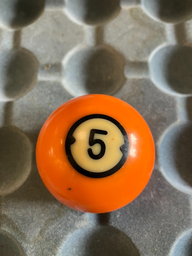 Brunswick Centennial Pool Billiard Pocket Ball Replacement #5 Orange