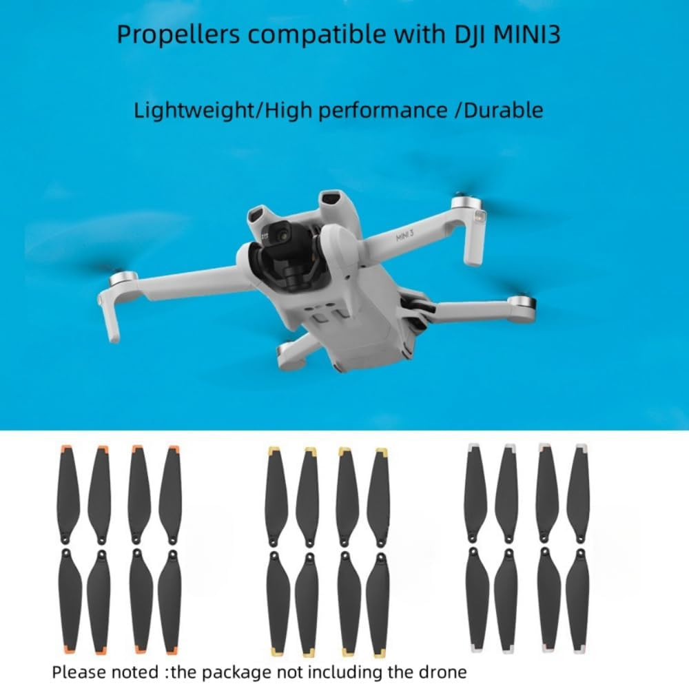 16 pcs Mini 3 propllers with scresws Quick Release Drone Blades Compatible with