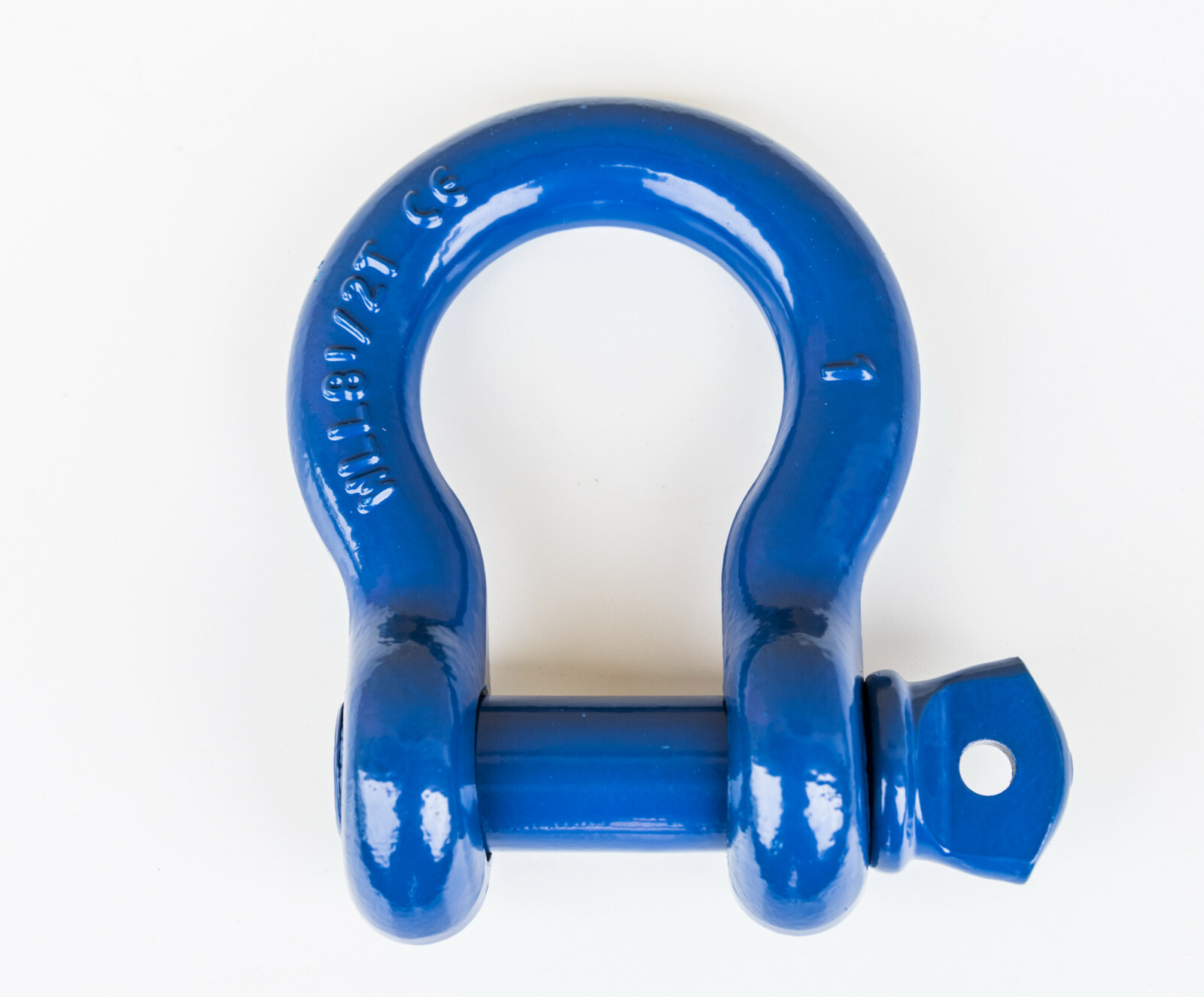 1" Bow Shackle D Ring Screw Pin Clevis Rigging Towing 8.5 Ton 18500lb Blue