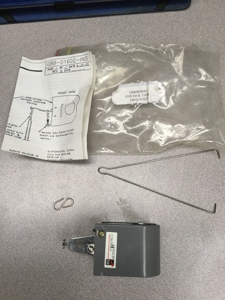 Kold Draft Ice Machine  GBR0038503 Control Tank Switch Kit GB And GT Models
