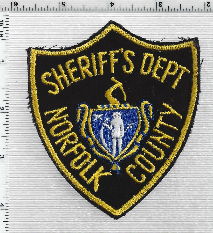 Norfolk County Sheriff's Dept. (Massachusetts) 1st Issue Shoulder Patch