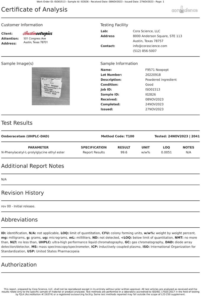 Noopept Stack 100 Premium Capsules