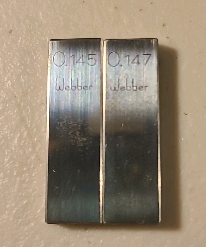 .145 .147 Webber Rectangular Steel Gage Gauge Block