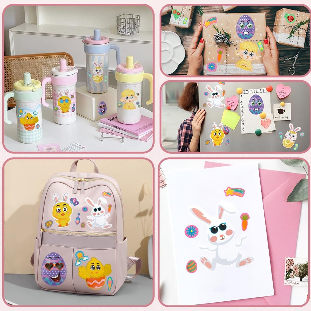 Easter Stickers, 30 Sheets Basket Stuffers for Kids Easter-30pcs