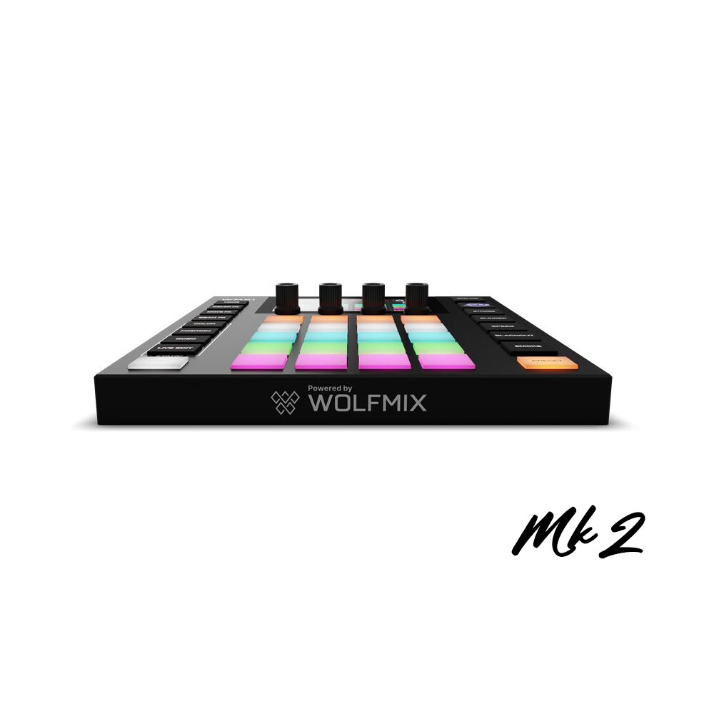 ADJ Wolfmix Mk2 standalone lighting control system w/ 17" Large Case + DMX Cable