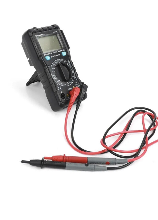 WorkPro W600 AC/DC Digital Multimeter Volt Meter Ohmmeter Tester Ohm Handheld E1