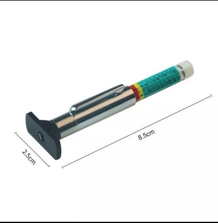 Tire Depth Gauge Color Coded Tool