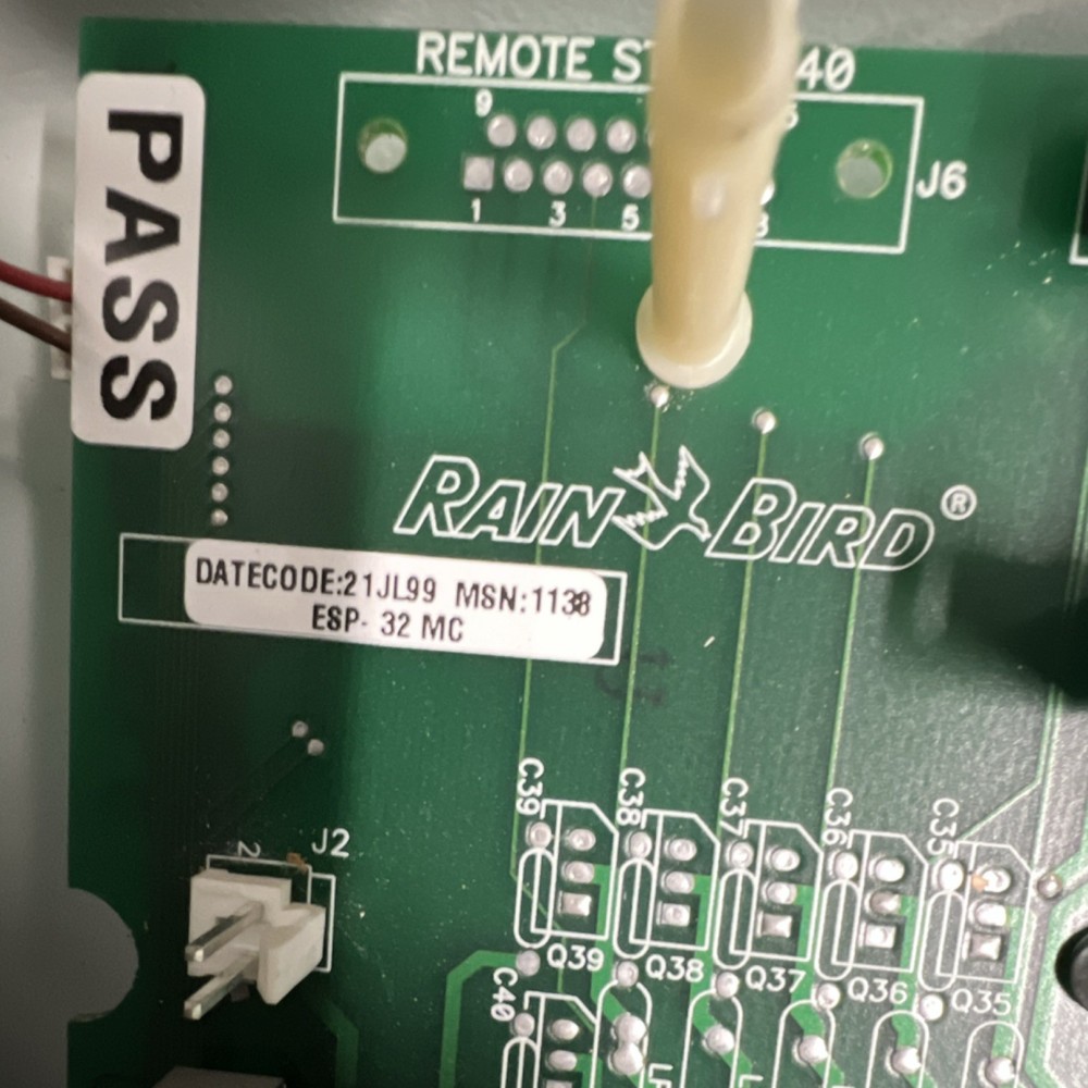 Rain Bird ESP-32 MC Irrigation Controller Computer Board MPN 1138 Green Plastic