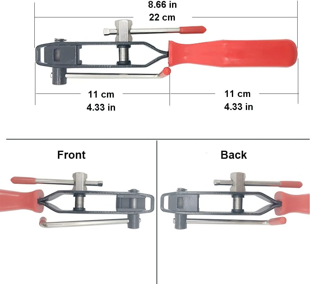 CV Joint Banding Boot Axle Clamp Tool with Universal Adjustable Drive Red