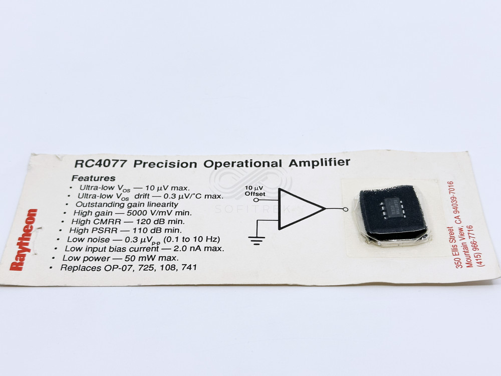 RC4077AN Raytheon Precision Operational Amplifier Ultra Low Offset DIP-8