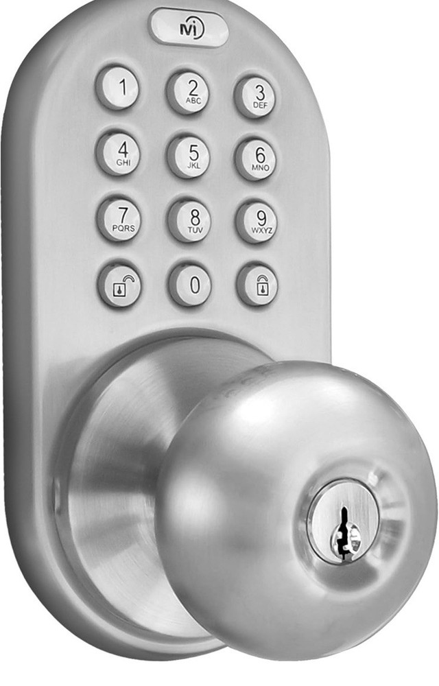 Keyless Entry Door Lock Keypad Deadbolt Front Door Electronic Code Lock Knob