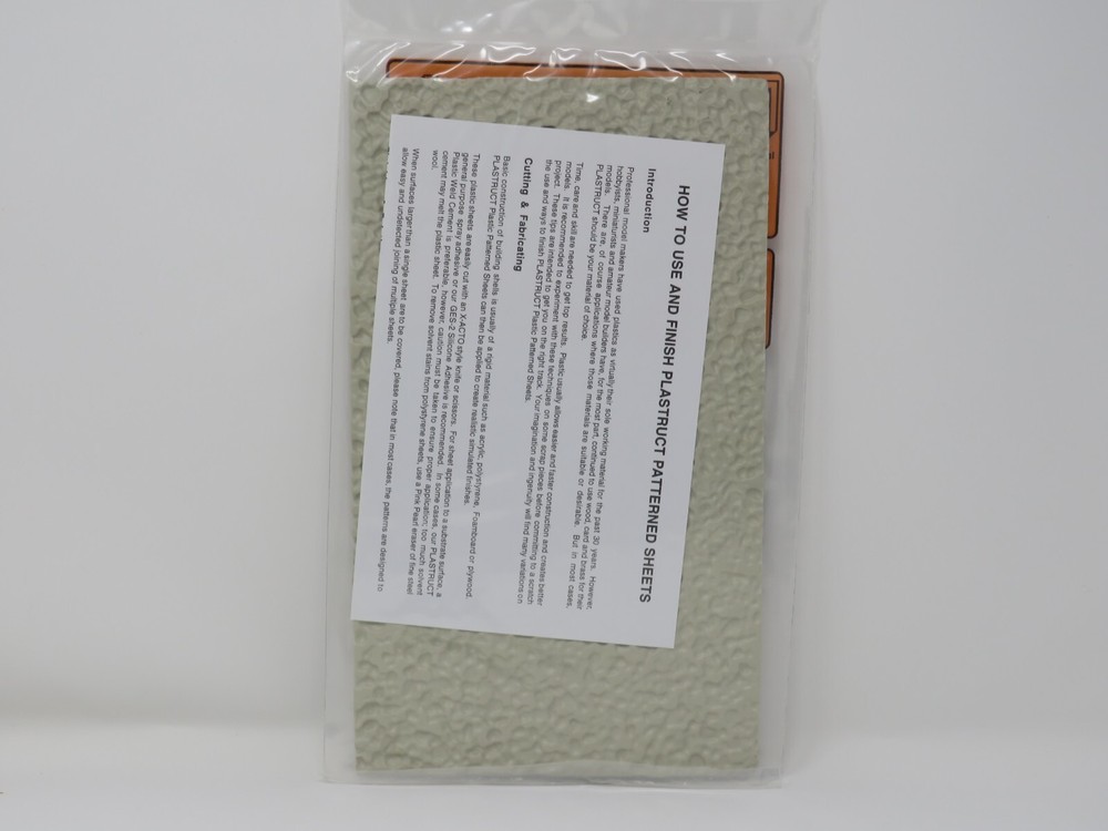 Plastruct 91571 Rock Embankment Patterned Sheets O Scale 1:48