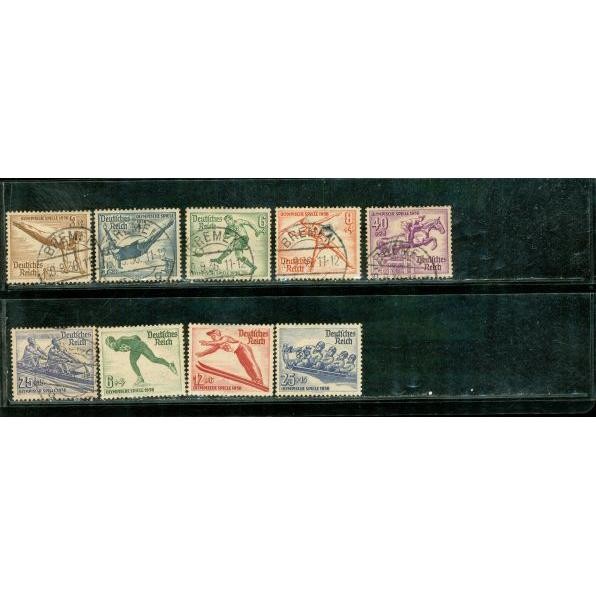 Germany Olympics , 9 stamps