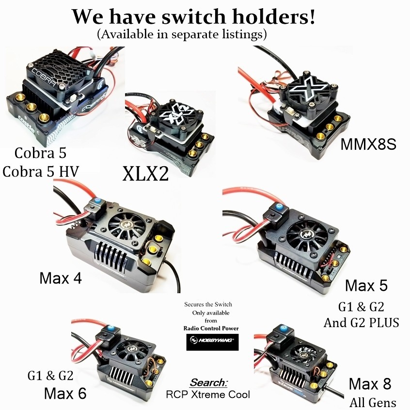 RCP Xtreme Cool Hobbywing Max 8 Ultimate Accessory Switch Plate System