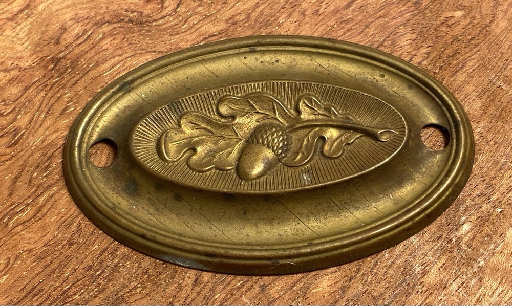 Antique  Brass Drawer Pull ,Hepplewhite style,part only#AC