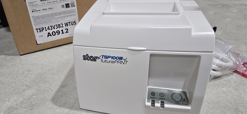 Star Micronics TSP143IIIBI2 WT US Wireless Thermal Printer (39474810)