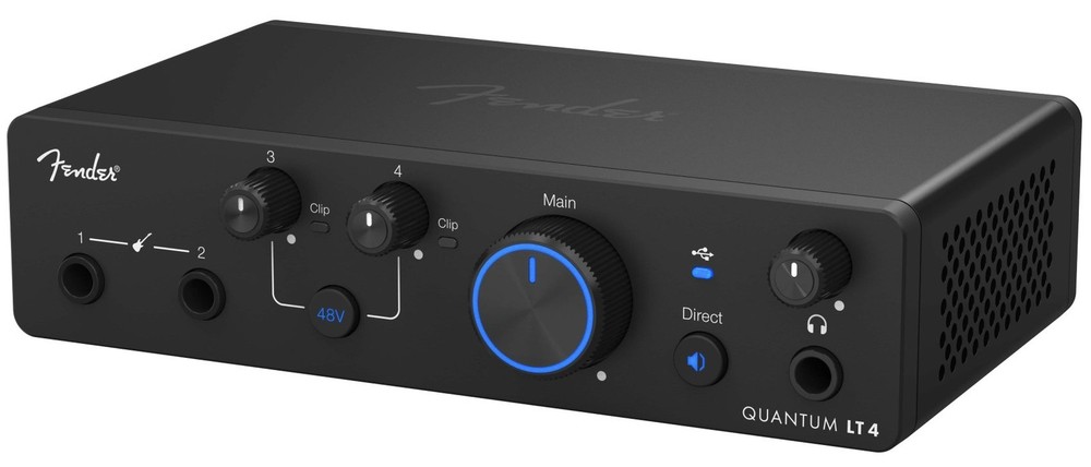 Fender Quantum LT 4 USB-C Bus Powered Recording Interface 4x2, 24 bit/192 kHz