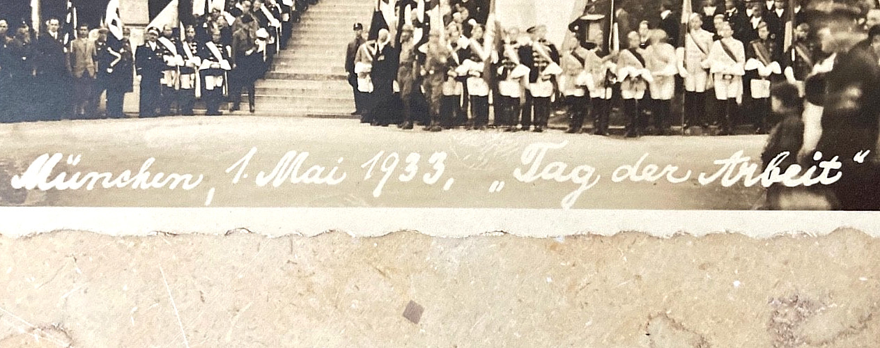 PRE-WW2 GERMAN LABOR DAY 1933 (TAG DER ARBEIT 1933) PHOTO POSTCARD