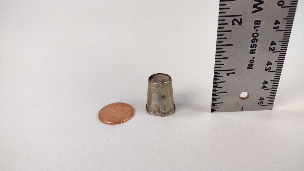 Finnish Silver Thimble - Marked 813 KS Crown