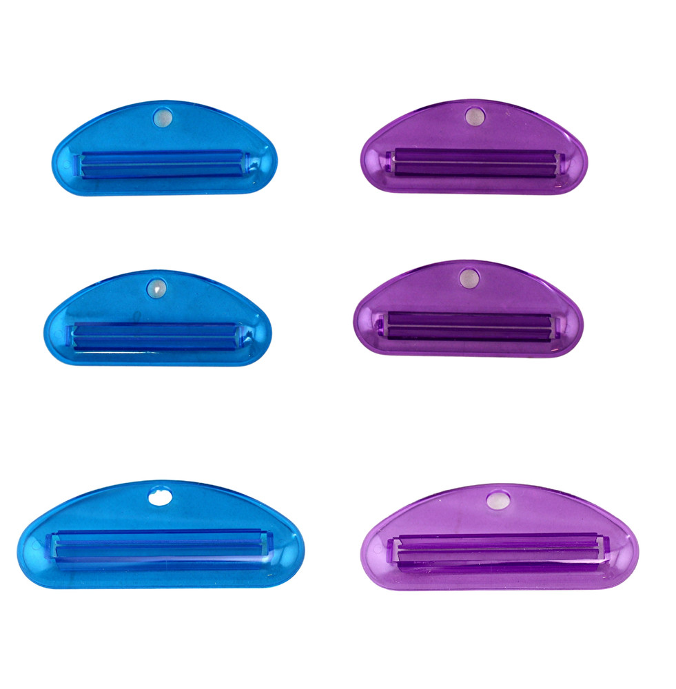 6-Pack Toothpaste Tube Squeezer Wringer – Plastic Saver for Creams & Ointments