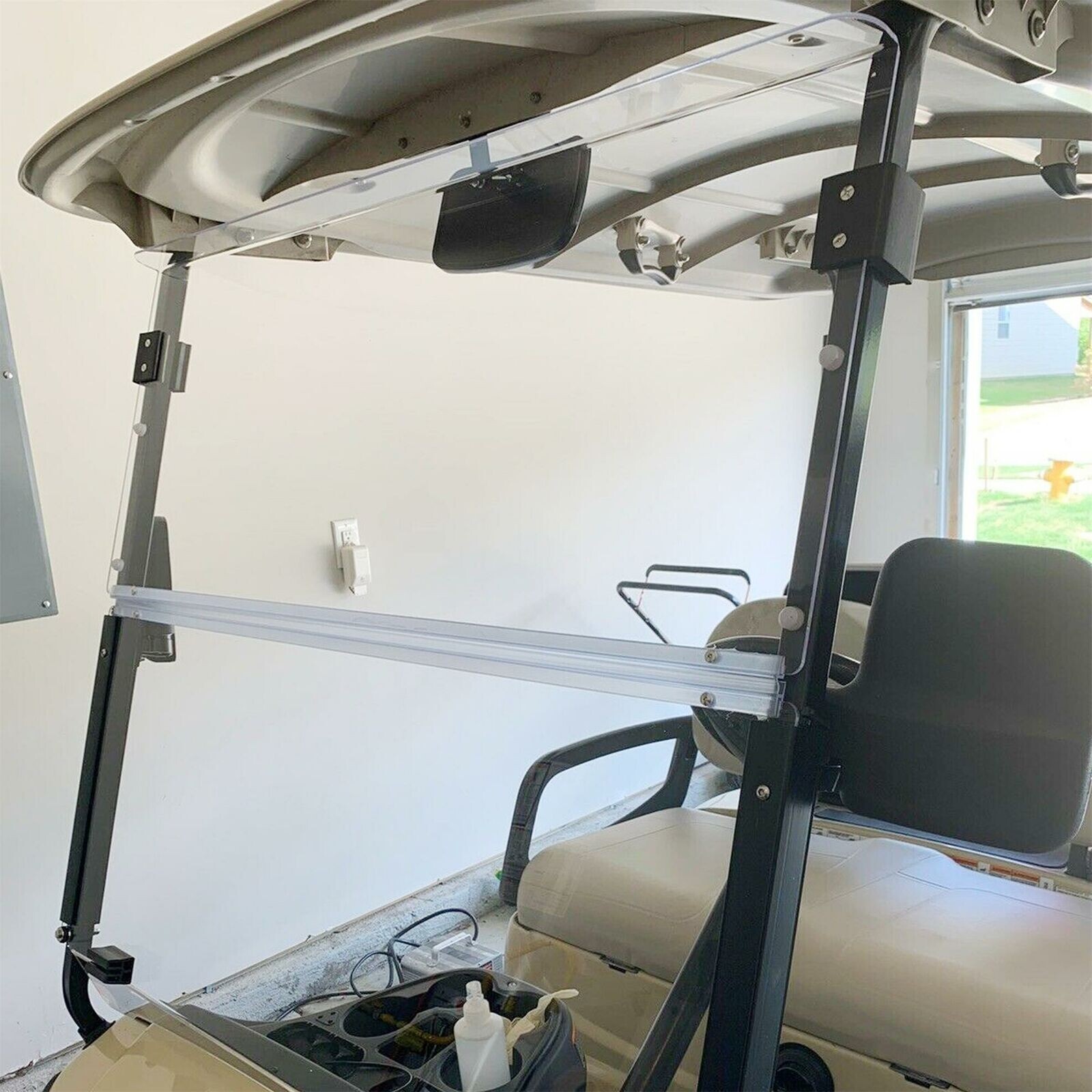 For Yamaha DRIVE G29 2007-2016 Clear Windshield Folding Golf Cart Windscreen