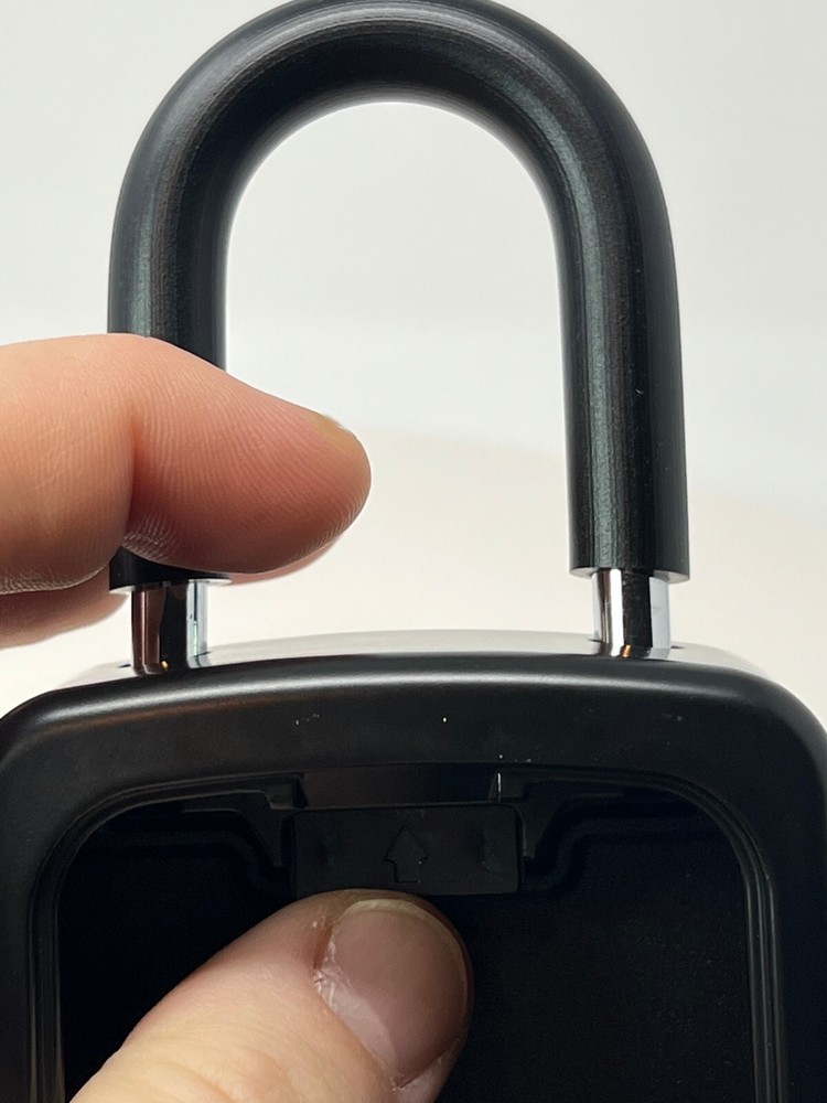 4 Digit Combination Security Lock Box Safe Large 5 Key Waterproof Black