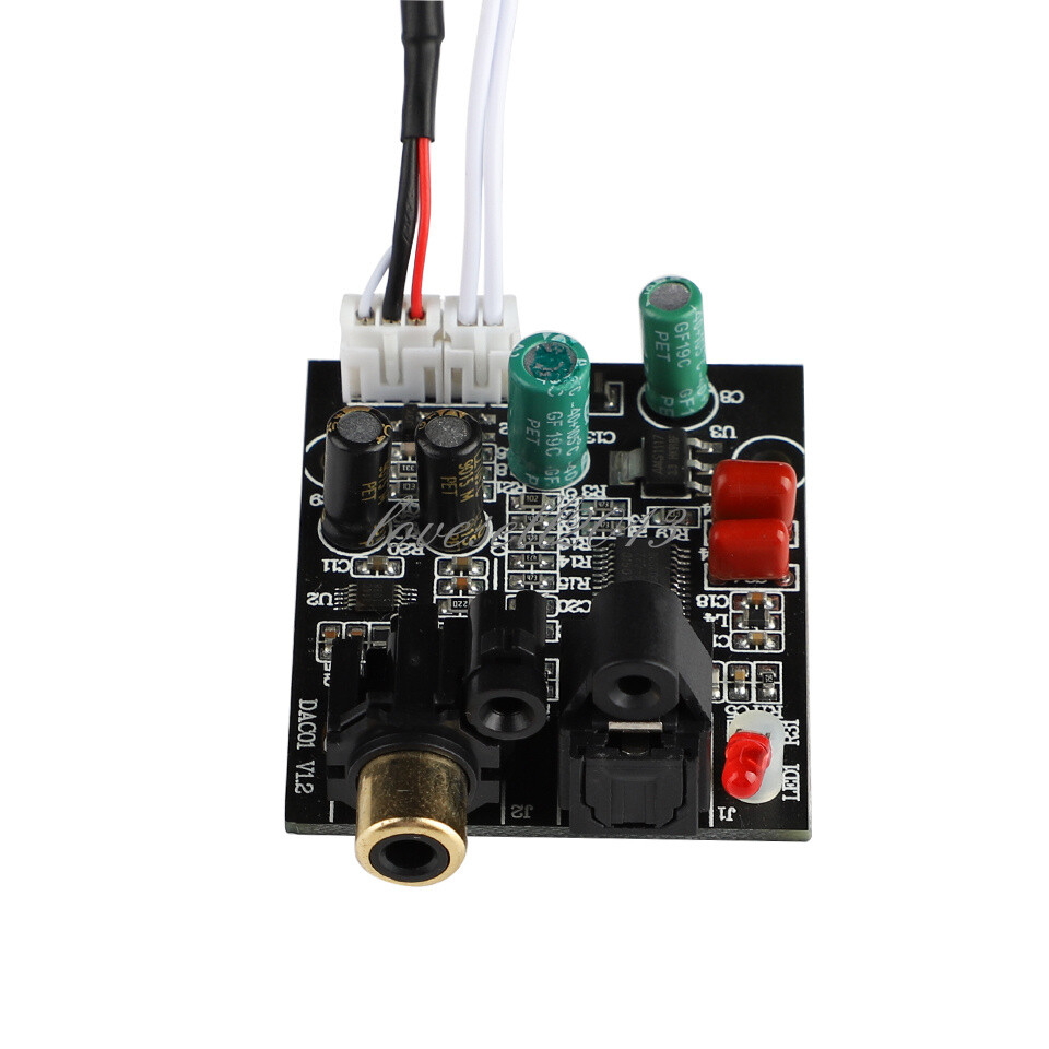 Digital Audio Decoder DAC 24Bit 192K Optical Fiber Coaxial Decoder Signal Input