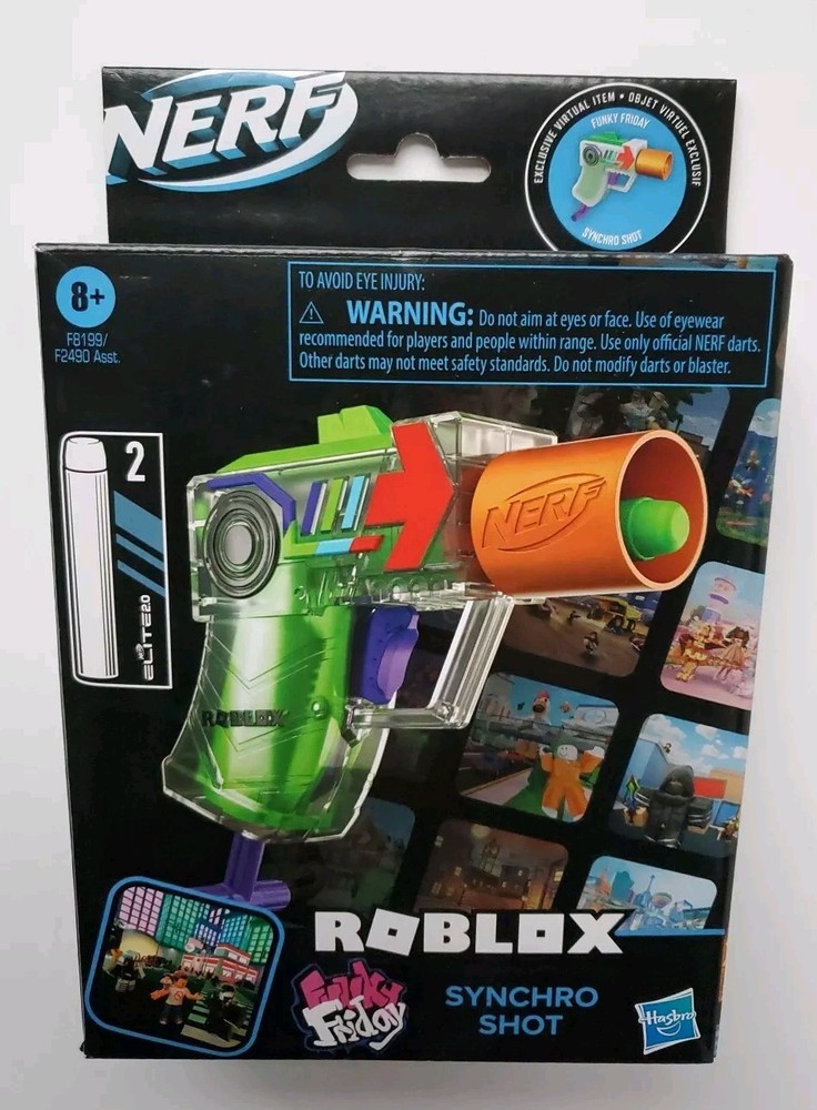 ROBLOX Nerf Blaster Funky Friday SYNCHRO SHOT Rare Code HASBRO