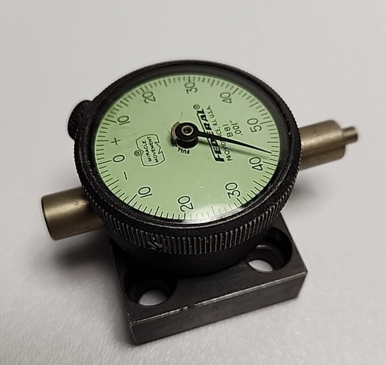 Federal "Miracle Movement" B81 .001 Dial Indicator With Adjustable Mount Used