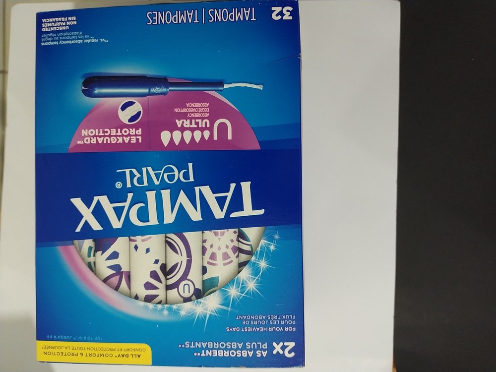 tampax pearl 2x as plus absorbants 32 count