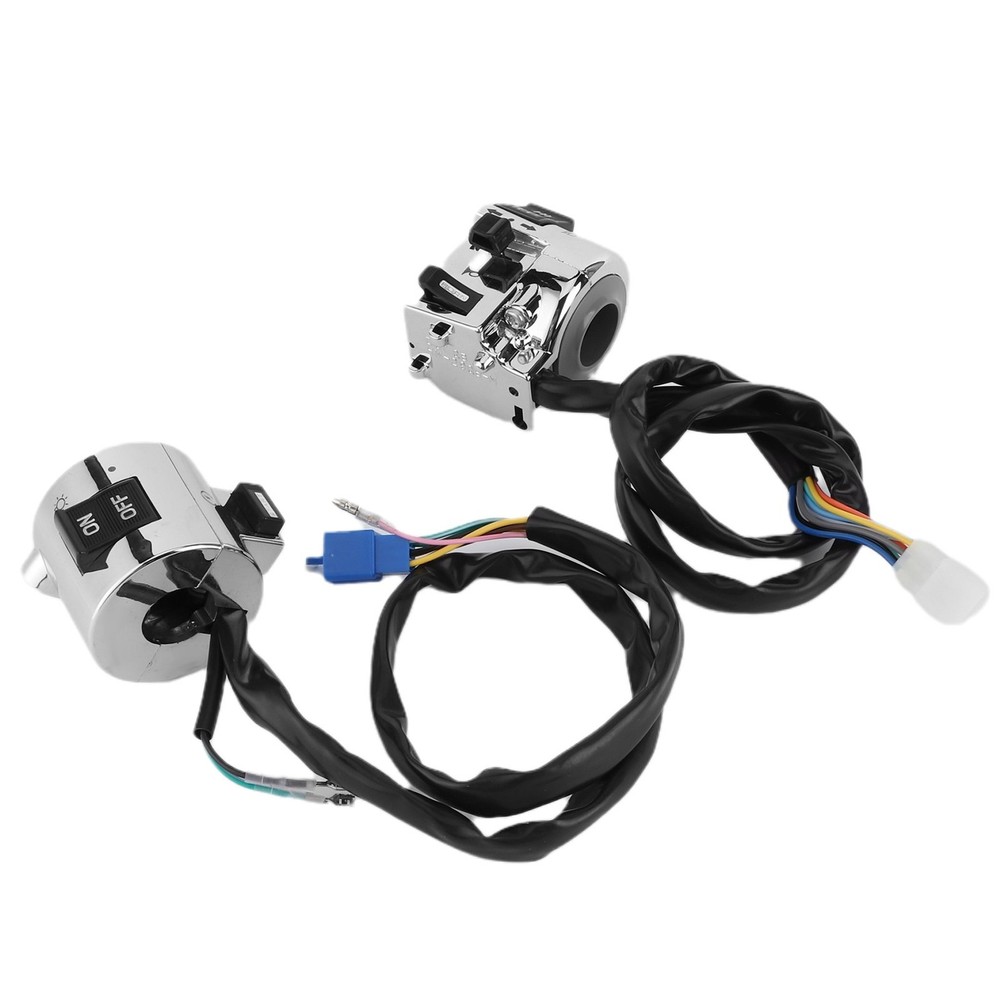 2pcs Motorcycle Steering Wheel Switch Control Button For Flashlight Hoop 25mm