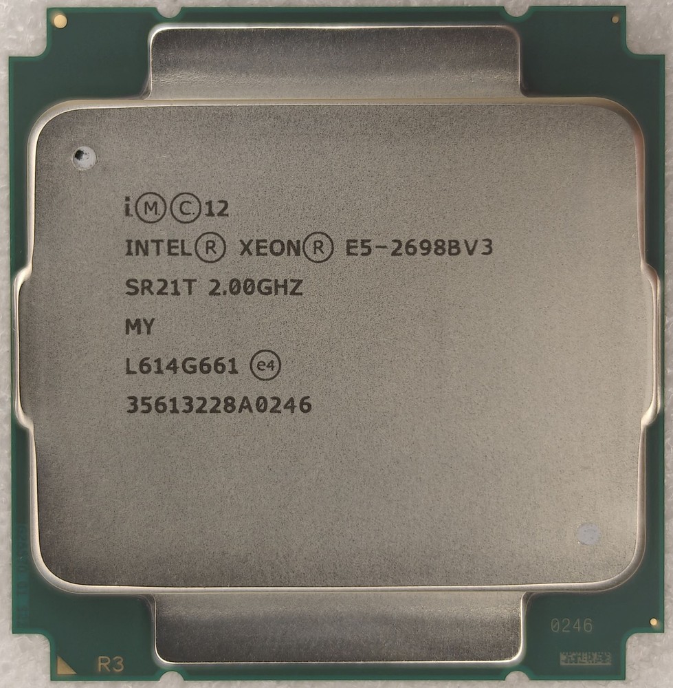 Intel Xeon E5-2698B V3 2.00GHz 16 core 32 threads 135W LGA-2011-3 CPU processor