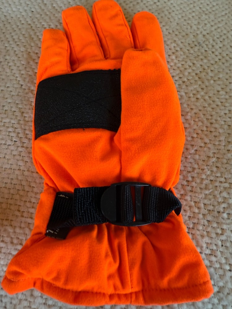 Orange Waterproof Hunting Gloves