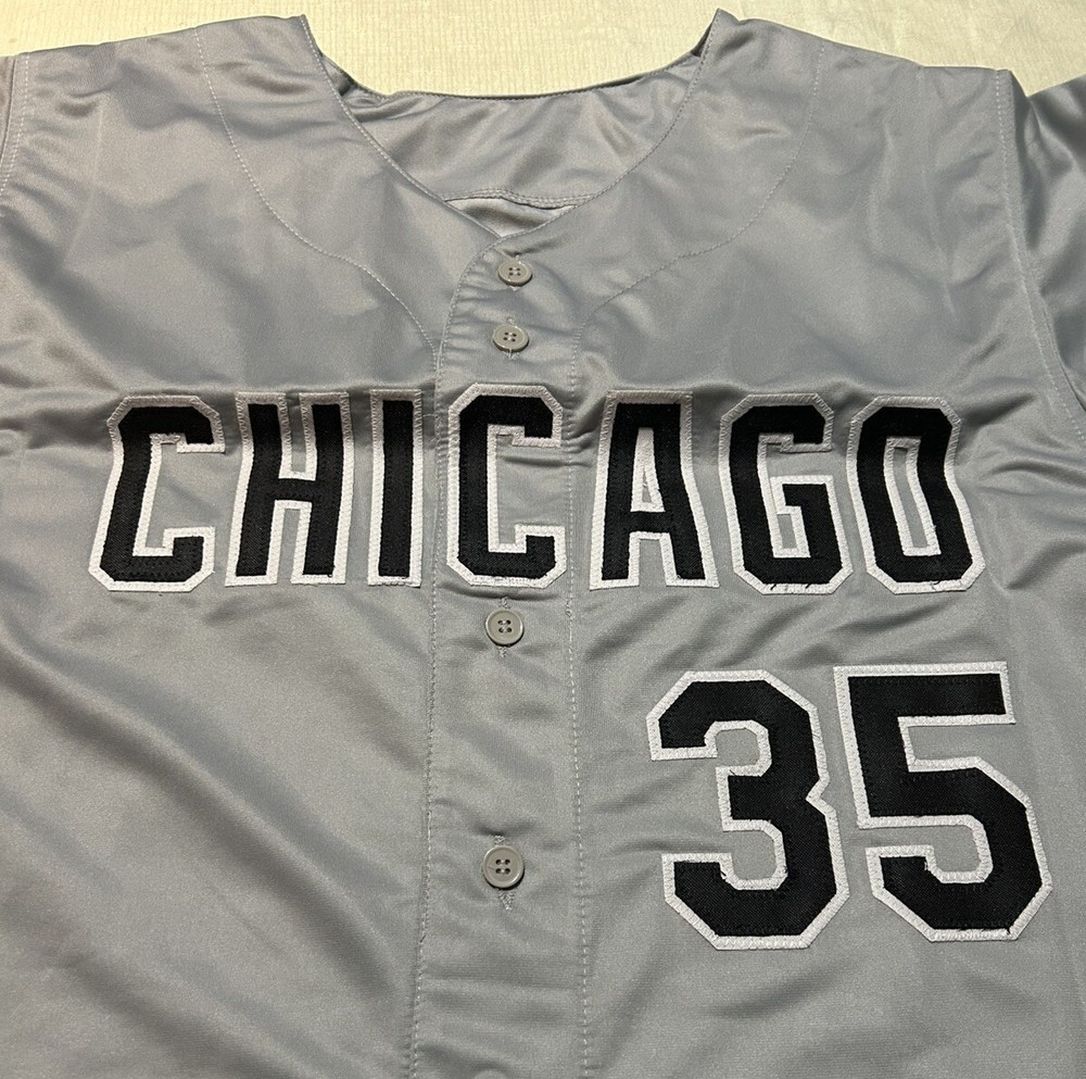 FRANK THOMAS signed Stat Custom Jersey auto autograph certified size XL