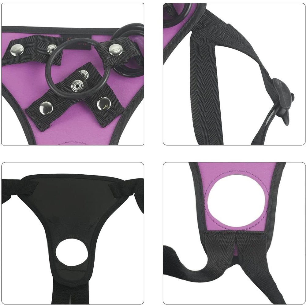 Adjustable Harness, Ferch Double Hole Pegging Harness Leather Soft