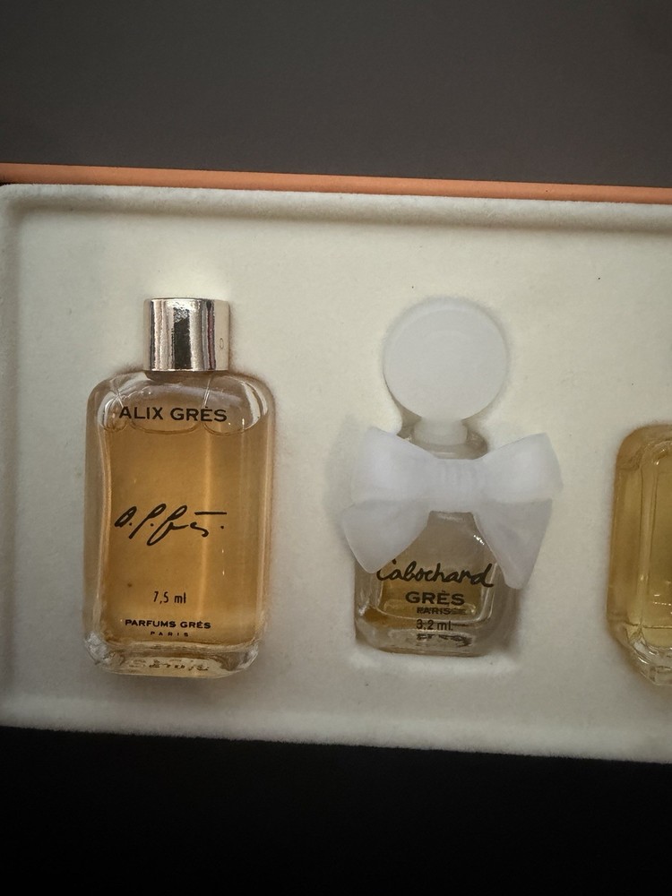 VTG Parfums Gres Mini set Alix,Cabochard,eau de gres,Cabotine,Cabochard