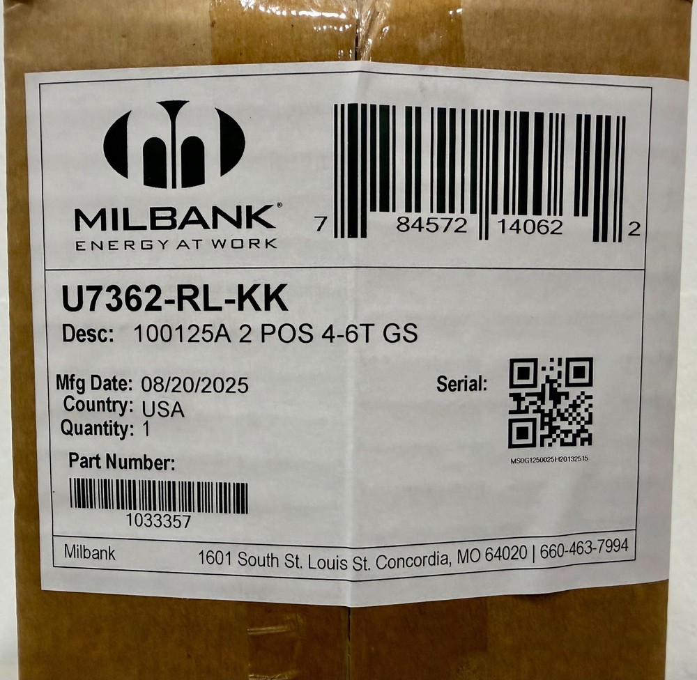 Milbank U7362-RL-KK