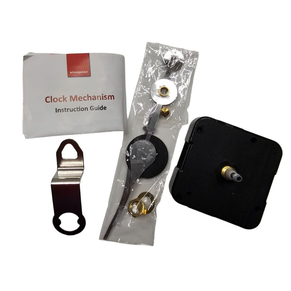 Vangold Clock Mechanism Kit With Hands & Mounting Hardware Complete