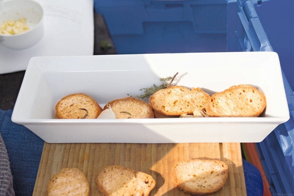 Asa selection 250° plus Poletto - Oven Pan Rectangular/Appetizers CMS 24x8xh 6