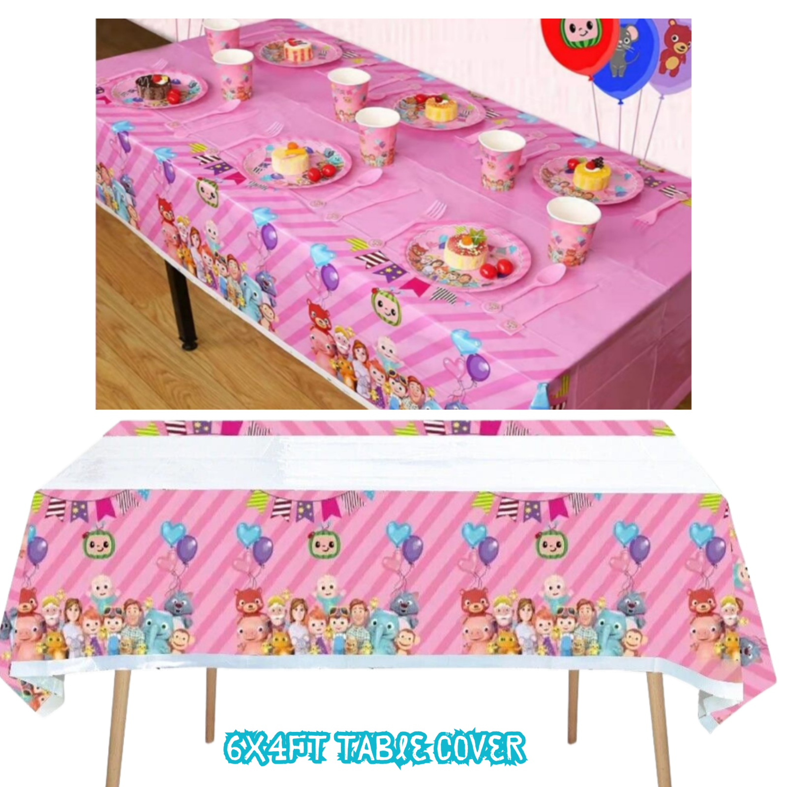 COCOMELON GIRL Birthday Party Decoration SUPPLIES BALLOON cupcake baby SHOWER