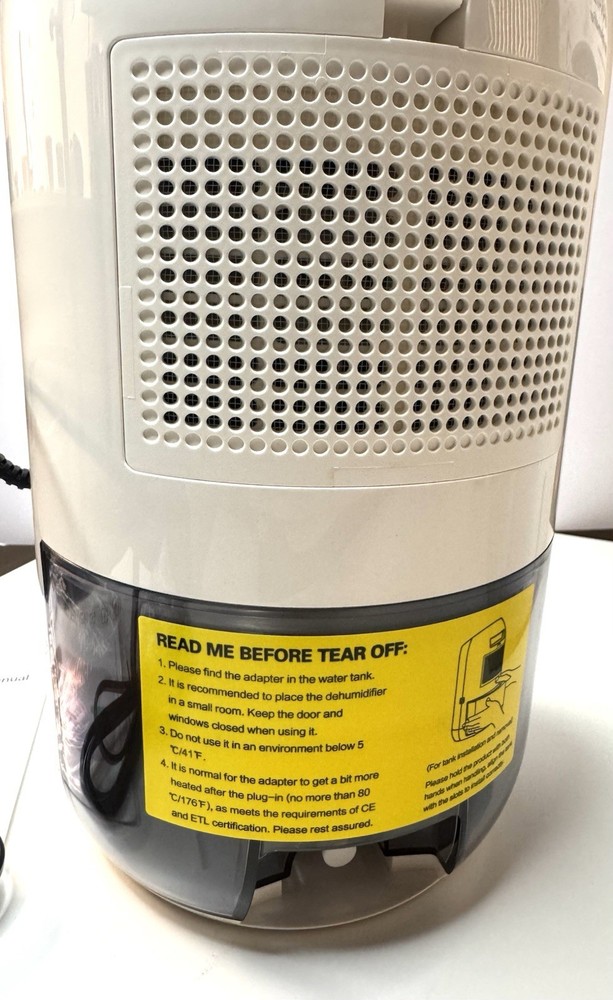 Makayla Mini Dehumidifier MD305 Silent Design Timer Smart Detection